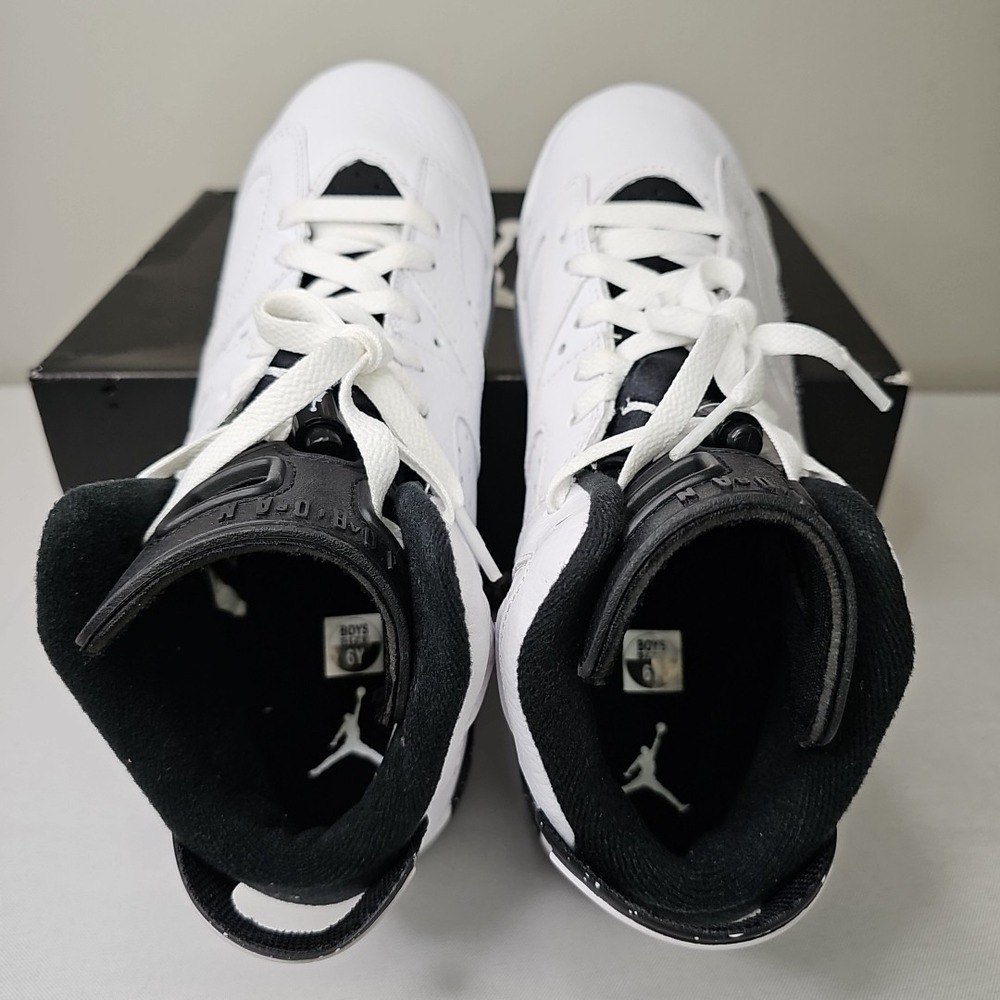 Size 6Y 7.5W Nike Air Jordan 6 Retro 'Reverse Oreo' 384665-112 Brand New - Picture 5 of 9